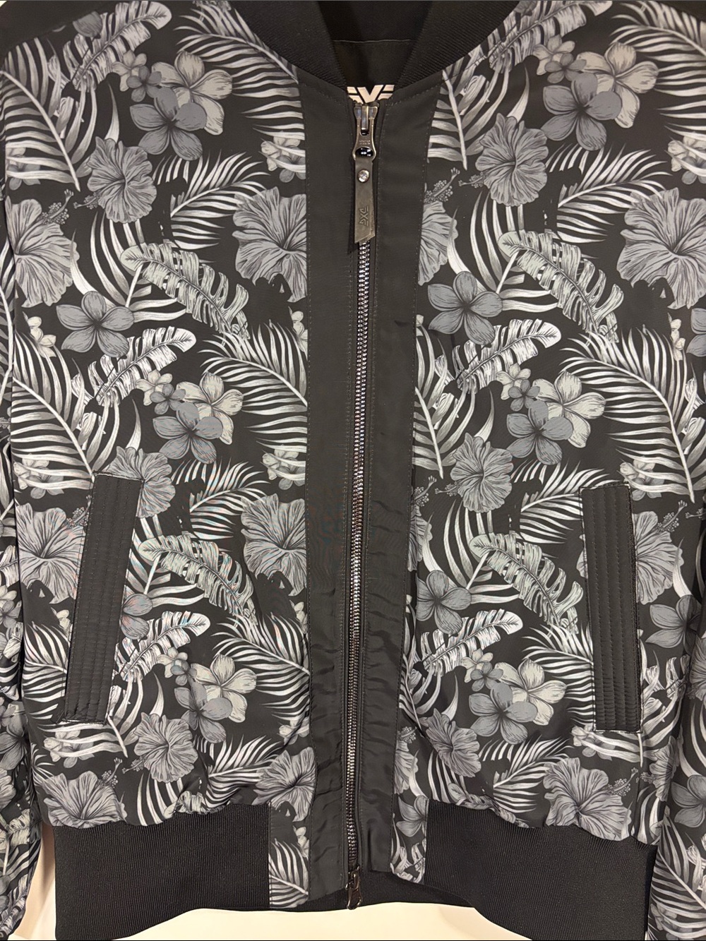 Pxg Black Floral Bomber Jacket - image 4